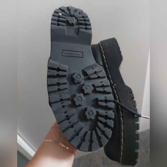 90s Y2K Union Bay Combat Boots Lace/Zip Up Lug Sole Punk Goth Grunge Metal 9 - Picture 9 of 11